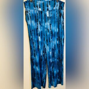 NWT Gracyoga blue black yoga lounge pants size XXXL